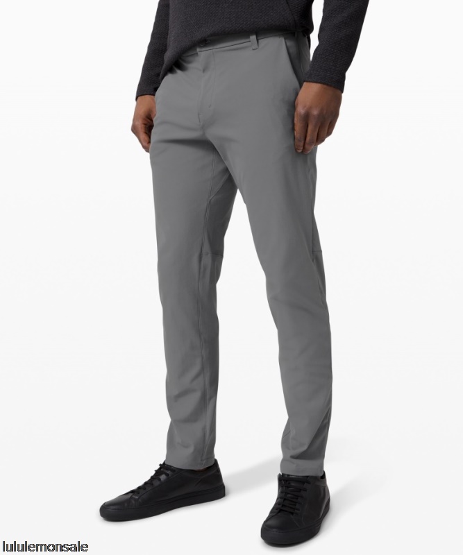 Lululemon Deutschland DELULU1063 | Lululemon Deutschland Asphalt Grey Commission Classic-Fit Hose 30 Warpstreme Nur Online